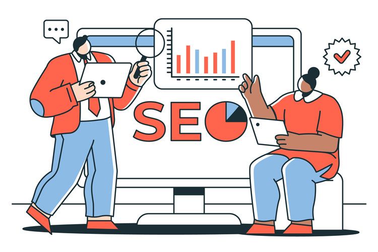 seo vector image